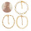 3Pcs Pulseiras De Lantejoulas Com Charms E Brilhantes 1