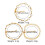 3Pcs Pulseiras De Lantejoulas Com Charms E Brilhantes 2