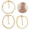 3Pcs Pulseiras De Lantejoulas Com Charms E Brilhantes 6