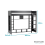 Noa and Nani Leo High Sleeper Cabin Bed Gaming Den with Storage in Black 4