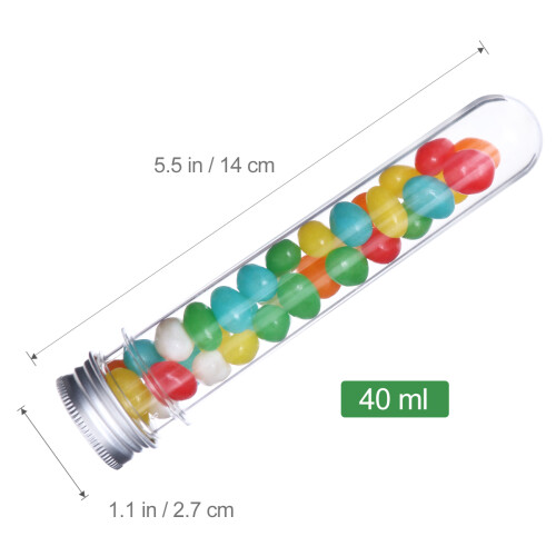 12St Plastprov Rör Med Skruvkapslar 40 Ml 2