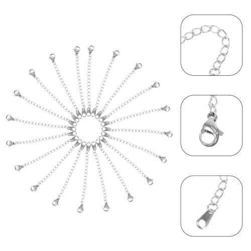 20 Unidades Cadeias Extensoras Para Pulseiras Artesanato 2