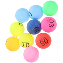 10Pcs Lottobollar Numrerade Pingisbollar Festeraccessoarer