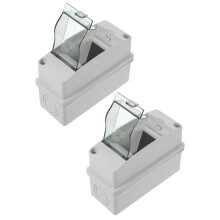 2 Stycken Professionell 2-Vägs Hushållscentral Ip65 Fördelningsbox