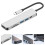 Type-C Laptop Hub Adapter Multifunktionshub Läsare Konverterare 6