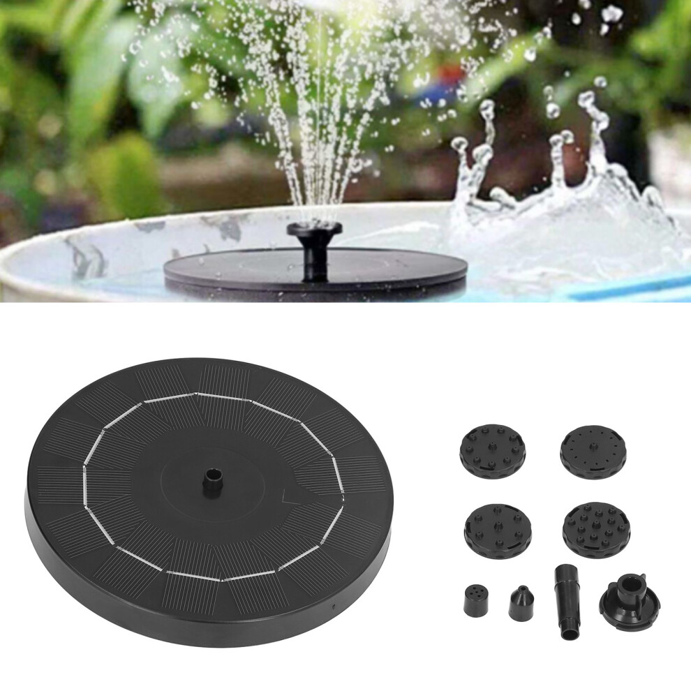 7V 2.5W Solar Fountain Water Pump For Pools And Gardens With Abs Material 4371357309808