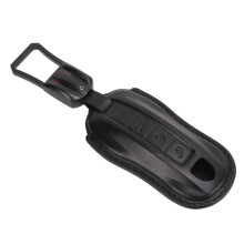 Funda para llavero de cuero de vaca para Cayenne & 911, Taycan