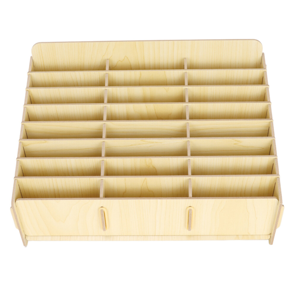 24-Grid Synthetic Wood Mobile Phone Storage Box 310X202x180mm 4281357310073