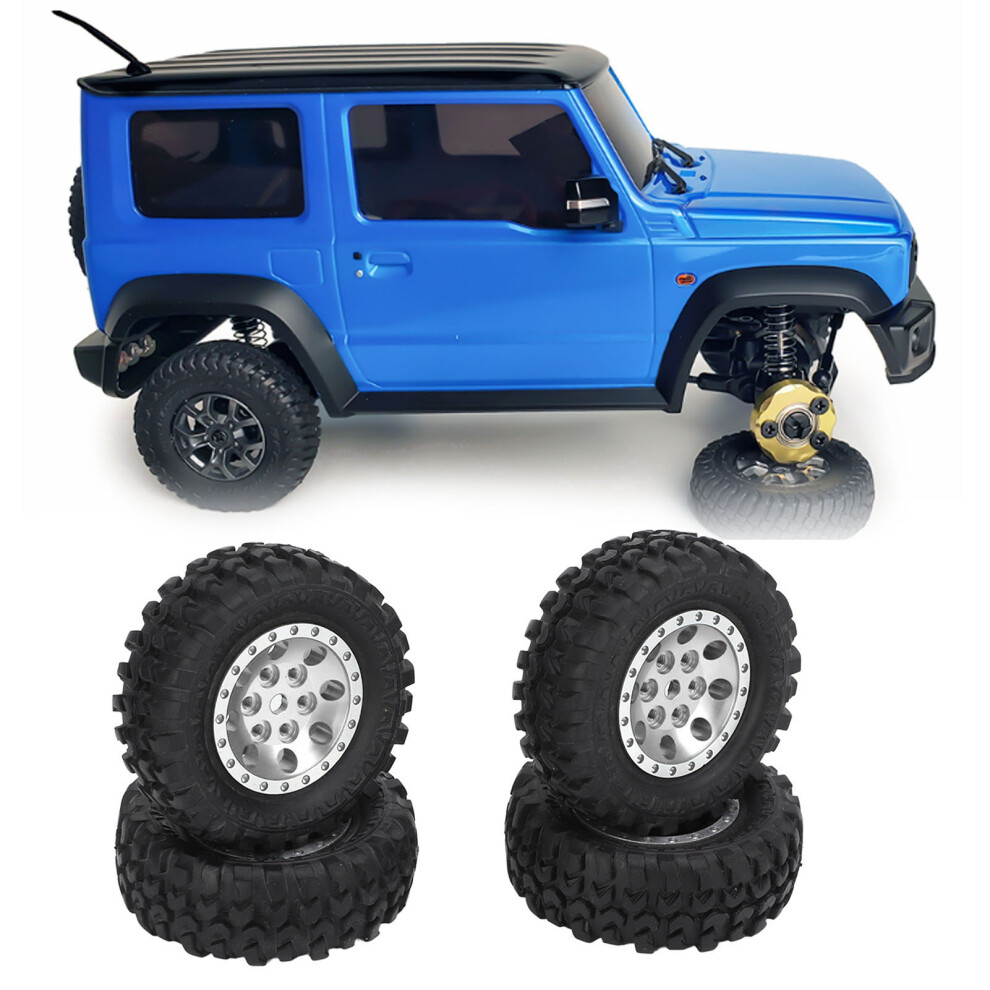 4PCS Aluminum RC Car Wheels & Tires Set for 1/16 Xiaomi Jimny-image-OPC-PMNW8MN-NEW