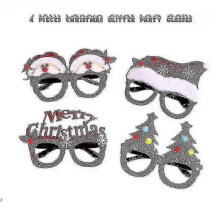 4 Pieces Of Christmas Glasses Frame And Cute Headband Headband
