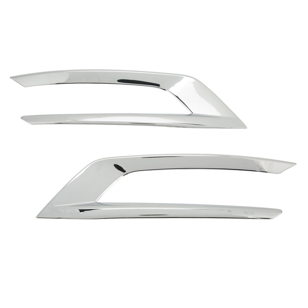 2Pcs Front Fog Cover Trim For Xc60 2018Â2021 Easy Install Silver/Light 4921357310696
