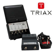 Wolsey 4 Way WFAV425 LTE 25dB Variable Masthead Amplifier Kit with Power Supply