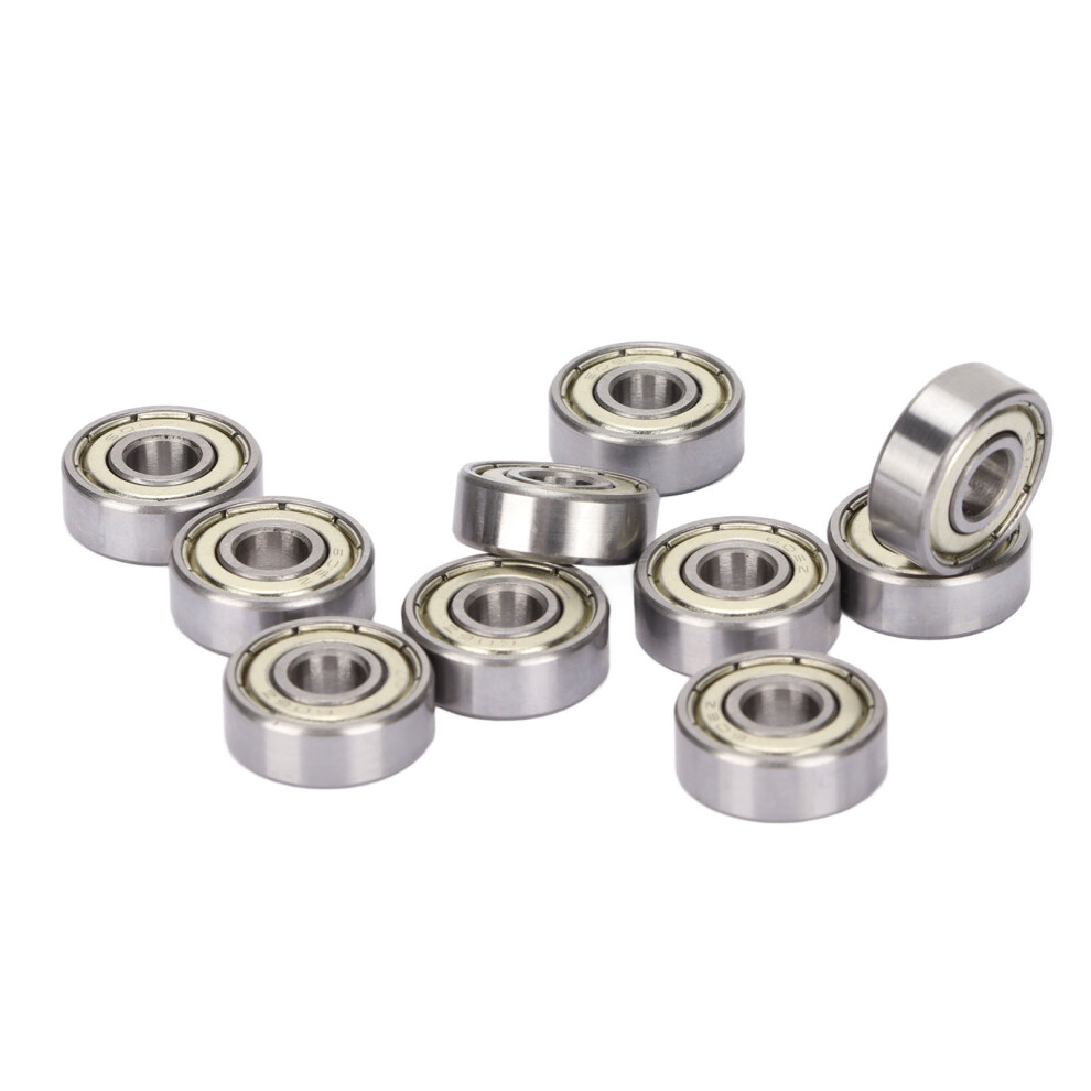 Deep Grooves Ball Bearings 10Pcs Steel 6X17x6mm Double Shield Kit For Machinery 8791357311032