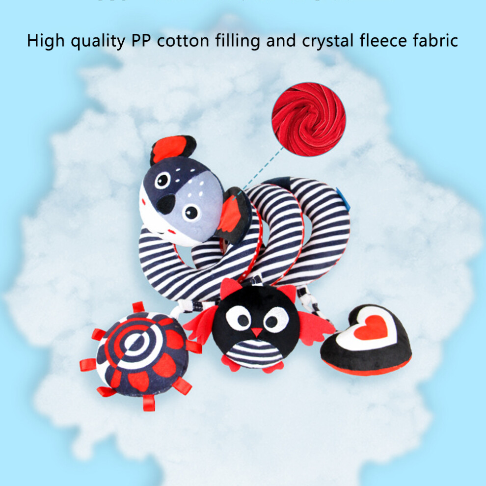 Spiral Hanging Pram Toy for Baby Stroller Plush Cartoon Gift 50cm