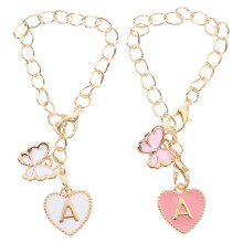 2 Stuks Letter Charms Ketting Voor Glazen En Flessen