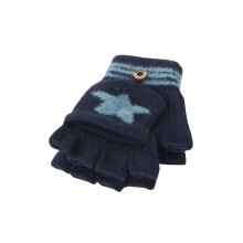 1 Paar Kinder Winterhandschoenen Met Tekenenbescherming Marineblauw 2-8 Jr
