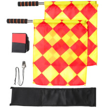 Conjunto De Bandeiras De Futebol Com Lápis E Cartões Para Árbitro