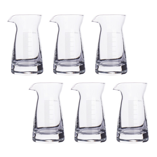 6Pcs 80 Ml Drycksmått Mätglas Bar Tillbehör 2