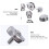 12 Unidades Conector De Para Aço Inoxidável 9