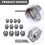 12 Unidades Conector De Para Aço Inoxidável 10