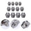 12 Unidades Conector De Para Aço Inoxidável 4