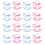48 Unidades Mini De Acrílico Para Artesanato Diy 5