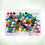 100 Unidades 4 Mm Coloridas Com Cabeça De 7