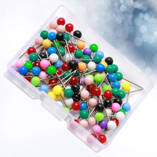 100 Unidades 4 Mm Coloridas Com Cabeça De 2