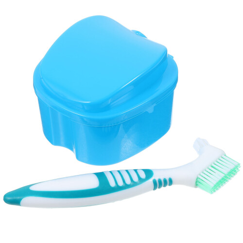 Denturoppbevaringslåda Med Borste Sil 2