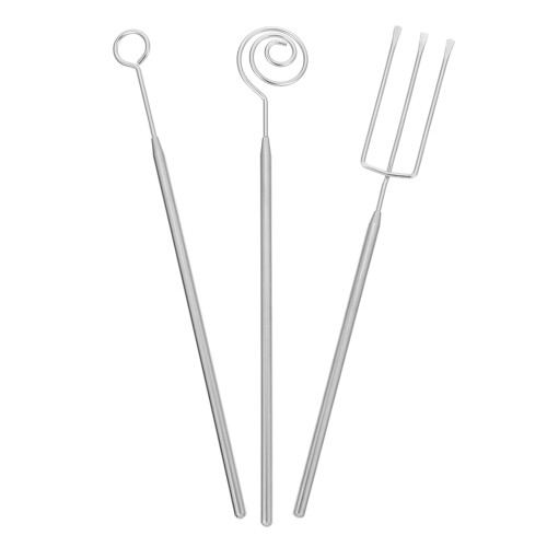 3St Stainlessstål Doppverktyg Choklad Sked Set