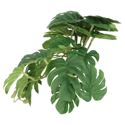Reptile Terrarium Safe Plastic Turtle Leaf with Strong Suction Cup 2