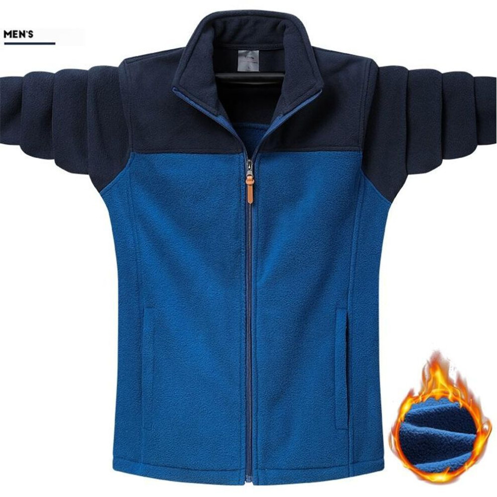 (blue, 6XL) Plus Size 9xl Winter Polar Fleece Jacket Men Soft Shell Windproof Camping Coat-image-OPC-PMNXBCY-NEW