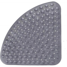 Tflycq Shower Mat Non-Slip Bath Mats Bathroom Mat with Suction Cup And Drainage Holes for Children And Babies, 54x54 Cm Corner Shower Mat Anti-Slip Ma