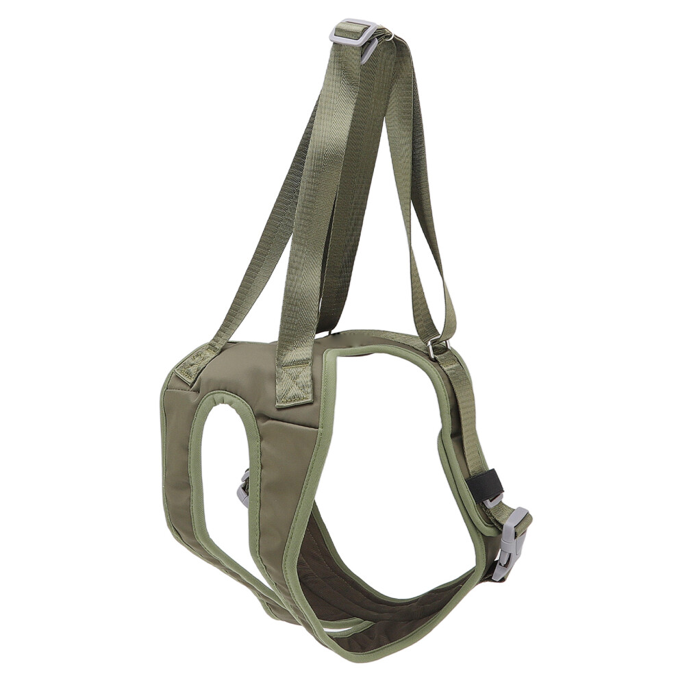 Dog Lift Harness Adjustable Hind Leg Support Sling for Disabled, Old Dogs, Military Green, L