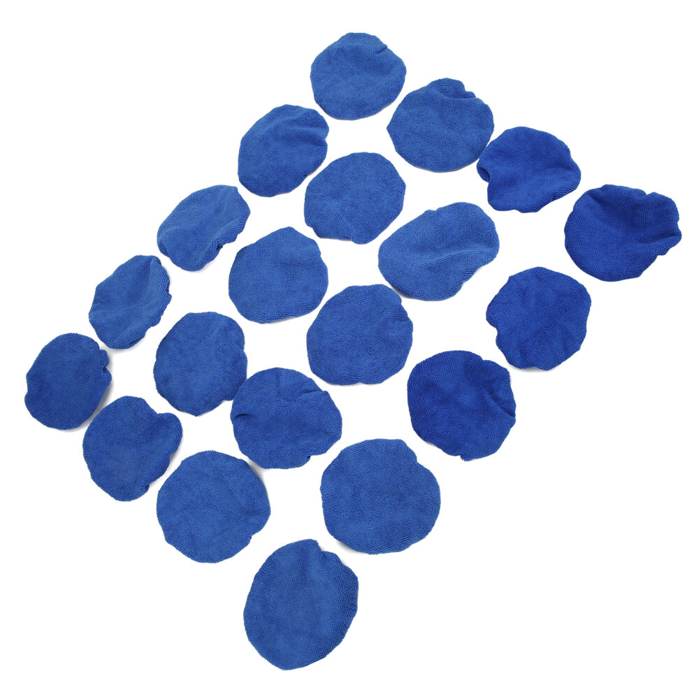 20 Pieces Microfiber Car Polishing Bonnet Pads For 5-6In Auto Polishers 7691357315096