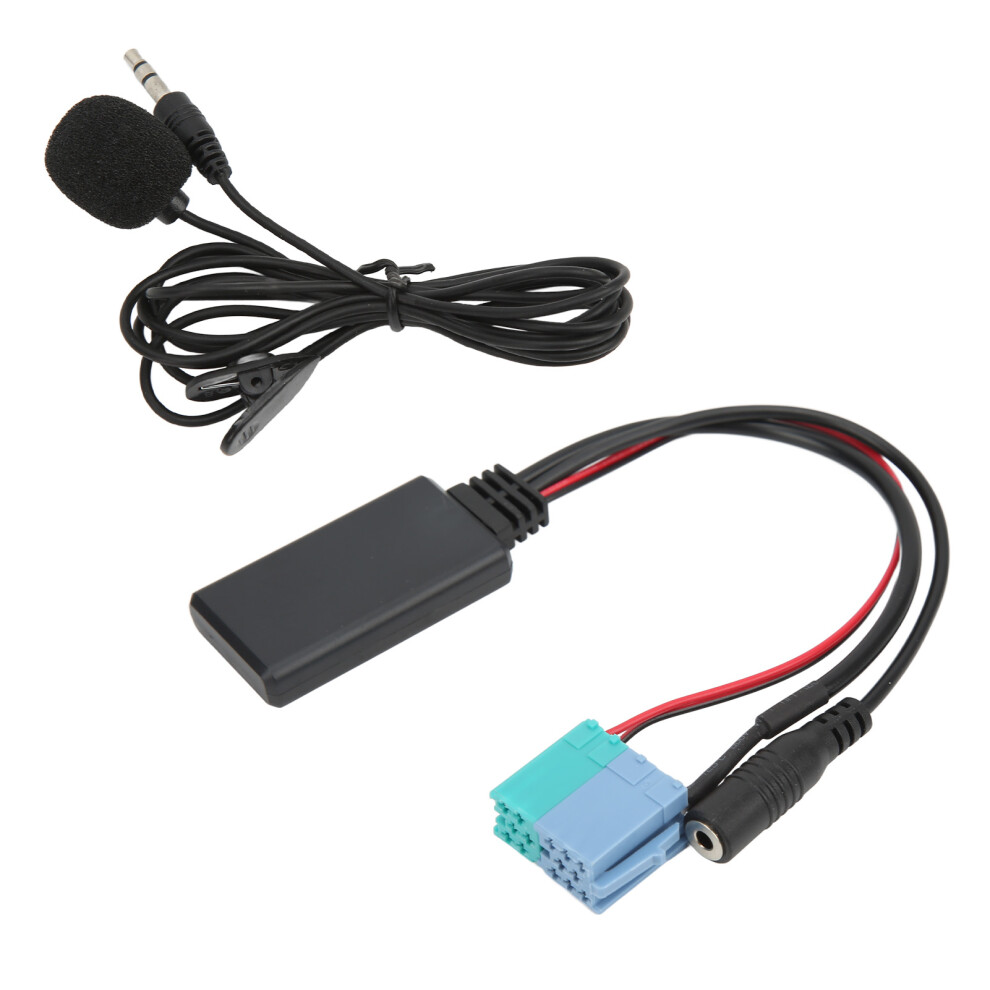 Auto Bluetooth Audio Module Microphone & Aux Cable For Mini Iso 8Pin 6Pin Ports 9381357315476