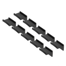 10 Pcs Black Acrylic Hat Hooks, Strong No Punch Wall Mount