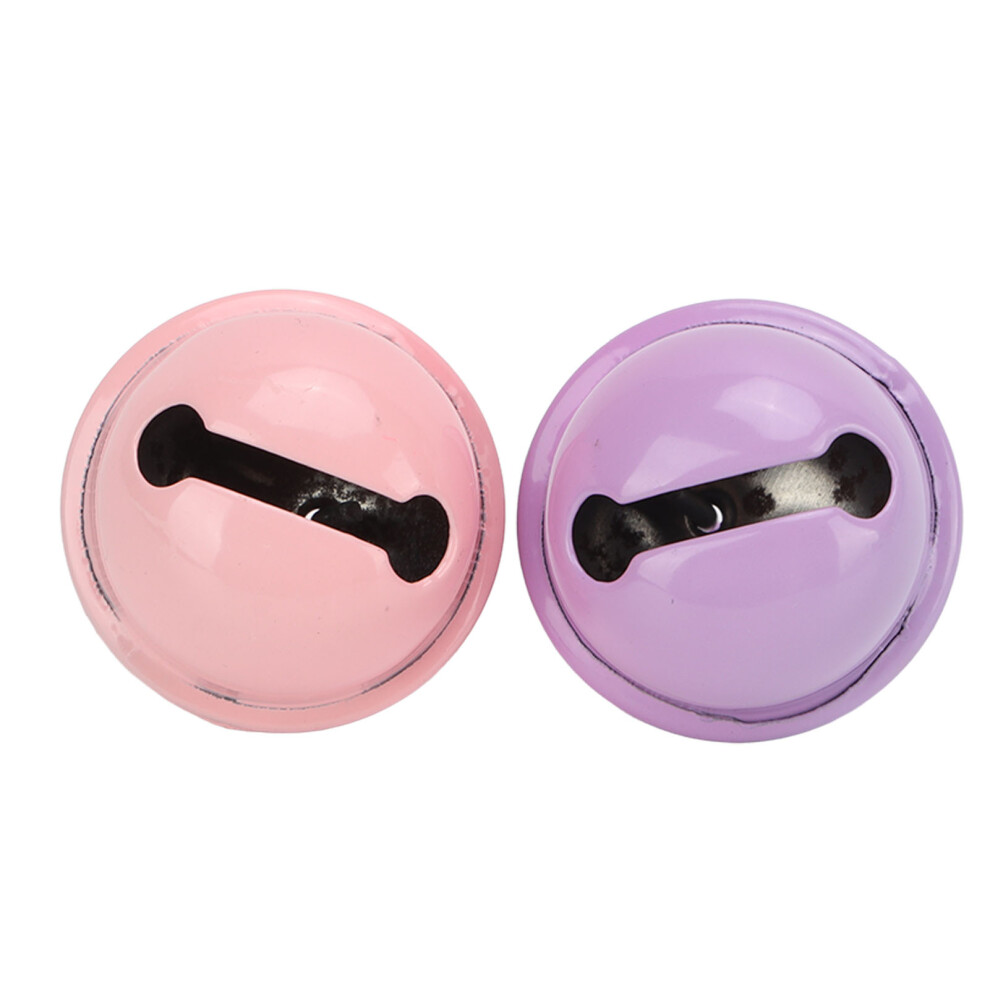 20Pcs Pinky And Purple 22Mm Jingle Bells For Diy Crafting Clothing & Keychains 4681357317636