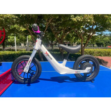 24V Kids 14" Electric Balance Bike White 12Ah