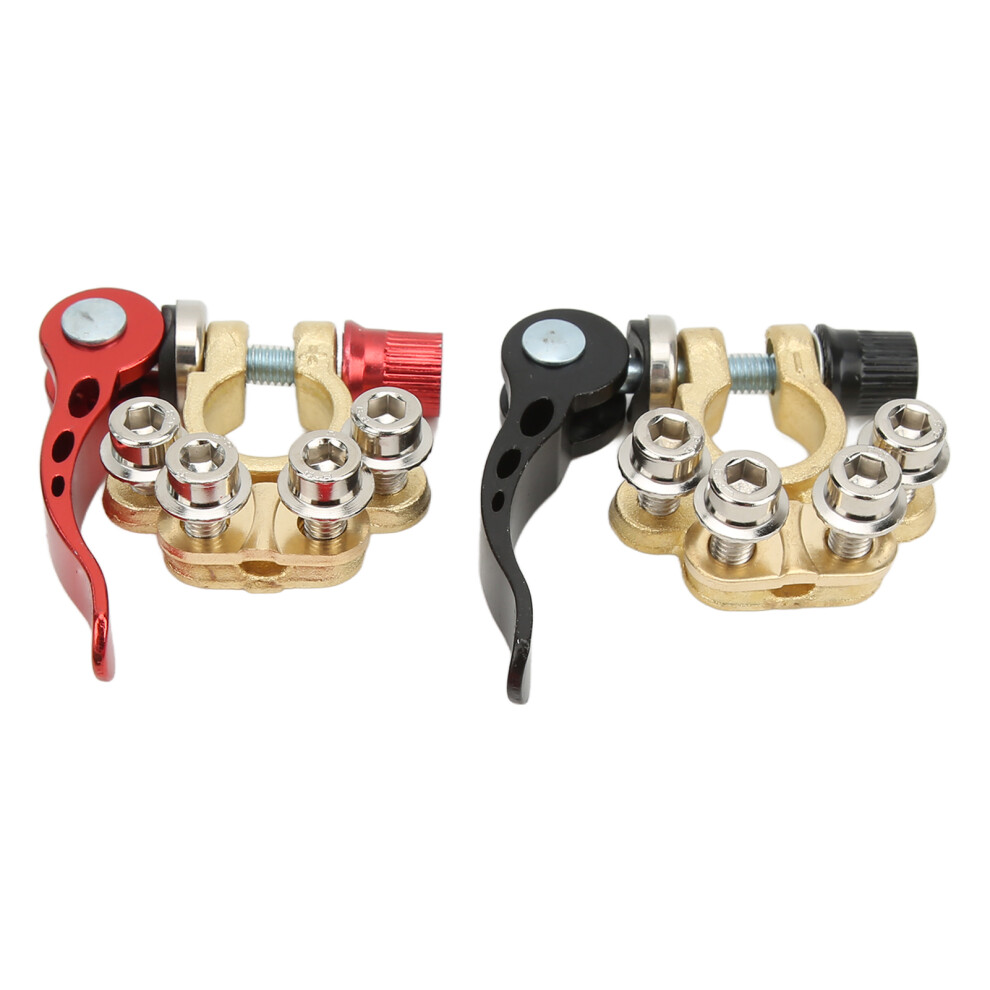 2Pcs Brass Battery Terminal Set, Positive Negative, 17.5Mm & 15.9Mm 8471357318810