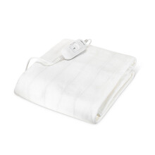 (White, King - 137x165cm) MONHOUSE Premium Electric Blanket - Heated Under Blanket - Detachable Controller & Machine Washable - 3 Heat Settings