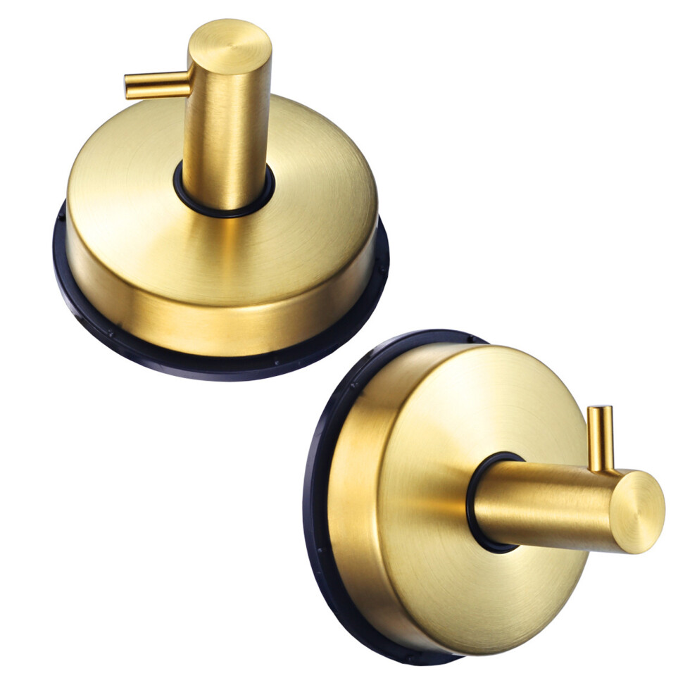 Waterproof Suction Cup Hooks For Shower And Glass Door-Gold 7732000154621