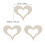 50 Unidades Corazón Madera Decoración Boda 2