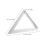 Cuadrada Triangular Aluminio 200 Mm 90 Para Carpintería Construcción 2