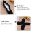1 Par De Fundas Elásticas Para Cuchillas Con Absorción De Negro 9