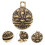 Pendentif Chinois En Laiton Forme Décoration Murale Clé 3