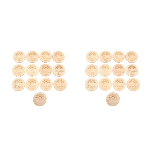 26 Peças Cartões Face Para Marco Do Bebê E 2