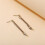 Par De Piercing Auricular Com Corrente Metálica 10