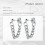 Par De Piercing Auricular Com Corrente Metálica 2
