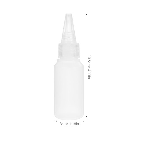 6Pcs Garrafas Plásticas Com , Aplicador Mini Frasco Vazio 30Ml 1